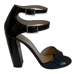Chloe Natalia Double Ankle Strap Heeled Sandals, size 38, US 8